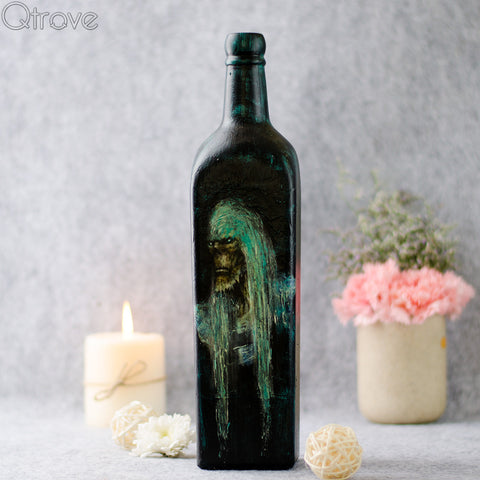 Devils And Demons Hand Painted Bottle