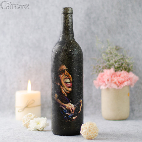 Hand Painted Joe Satriani Bottle
