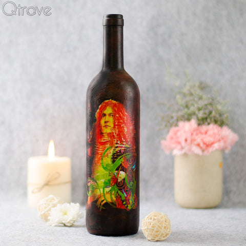 Hand Painted Robert Plant Bottle