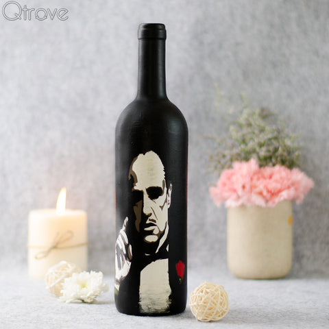 Hand Painted The Godfather Bottle
