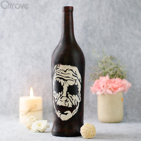 Hand Painted Joker Bottle