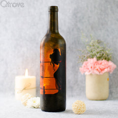Hand Painted Dark Night Bottle at Qtrove