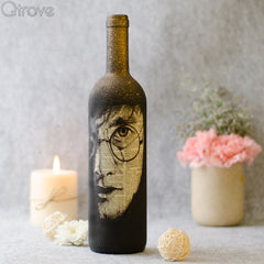 Hand Painted Harry Potter Bottle at Qtrove