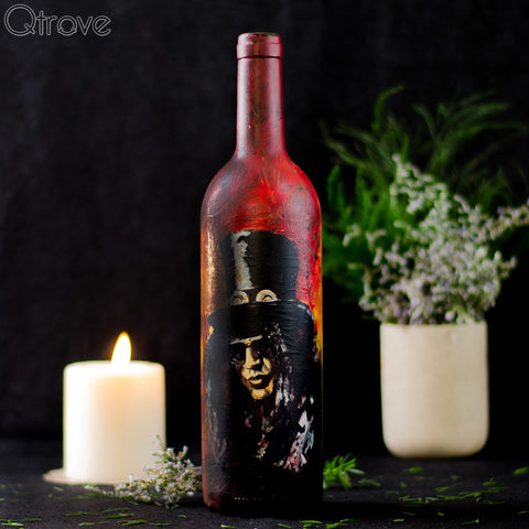 Hand Painted Slash Bottle