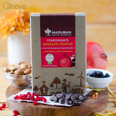 Pomegranate Chocolate Truffles
