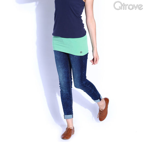 Fuschia Green Cotton Belly Band