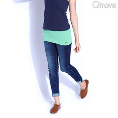 Fuschia Green Cotton Belly Band at Qtrove