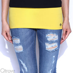 Lemon Yellow Cotton Belly Band at Qtrove