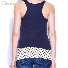 Green & Brown Chevron Printed Belly Band at Qtrove