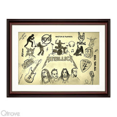 Metallica Wall Frame at Qtrove