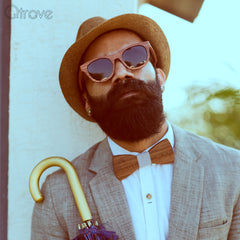 Skye wooden sunglasses at Qtrove