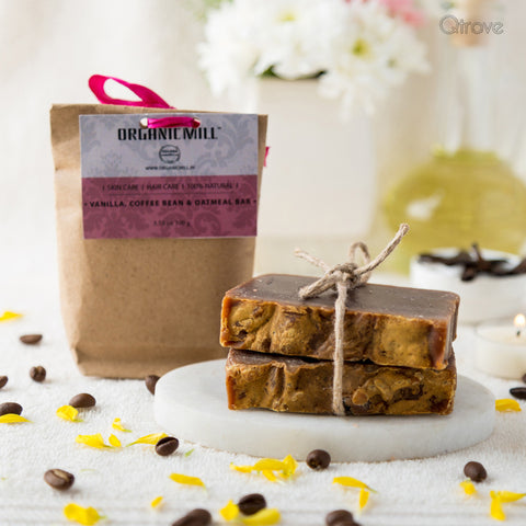 Cold Processed Vanilla Oatmeal And Coffee Soap