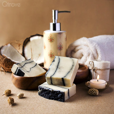 Coconut Milk and Activated Charcoal Soap