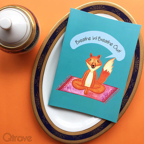 Yogi Fox: Breath in breath out notebook