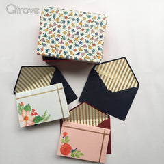 Floral note card set at Qtrove