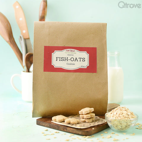 Home Baked Fish-Oats Cookies