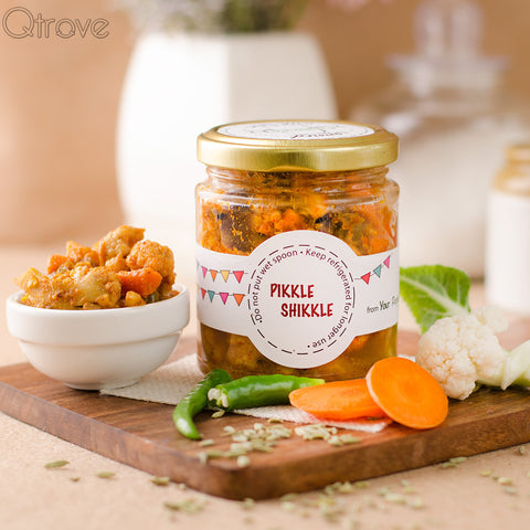 Homemade All Natural Mix Vegetable Pickle