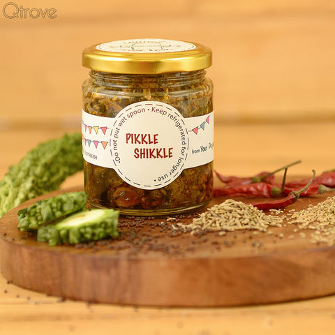 Homemade All Natural Bitter Gourd (Karela) Pickles