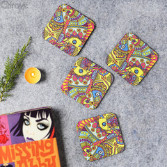Digital Paisley Print Coasters at Qtrove