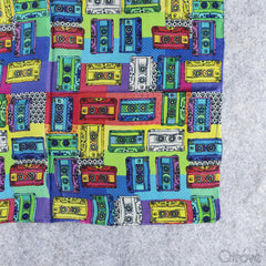 Hand Drawn Cassette Print Stole at Qtrove