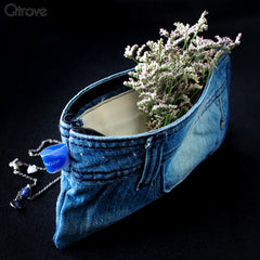 Denim Pouch (Exclusive Blue) at Qtrove