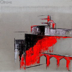 Revisiting Jaipur – Amber Village Painting (Unframed) at Qtrove