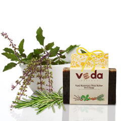 Tulsi Rosemary Shea Butter Vitamin E Soap at Qtrove