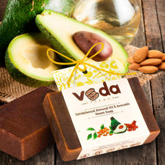 Sandalwood Almond  Vitamin E Avocado Neem Soap at Qtrove
