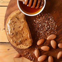 Preservative-Free Flaxseed Almond Butter at Qtrove