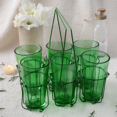 Artisan Green Chai Glass Set at Qtrove