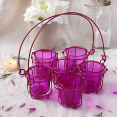 Artisan Pink Chai Glass Set at Qtrove