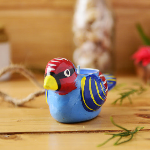 Handmade Bird Candle Holder From The Tales Of Panchatantra
