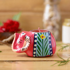 Handmade Elephant Candle Holder From The Tales Of Panchatantra at Qtrove