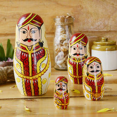 Hand Painted Raja Mathrushka Dolls at Qtrove