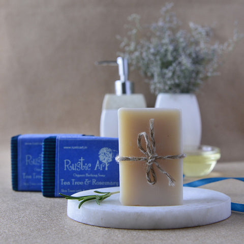 Bath And Beyond - Rustic Art Organic Tea Tree & Rosemary Soap