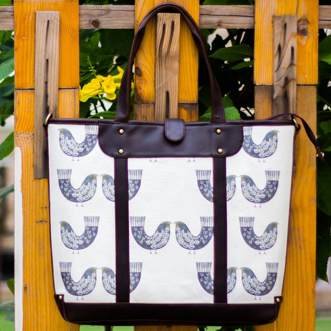 The Smoke Grey Bird Series Carryall Totes