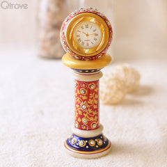 Handmade Marble Pillar Clock at Qtrove