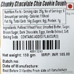 Frozen Cookie Dough - Chunky Chocolate Chip at Qtrove