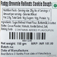 Frozen Cookie Dough - Fudgy Brownie Rollouts at Qtrove