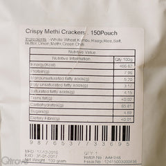 Crispy Methi Crackers at Qtrove