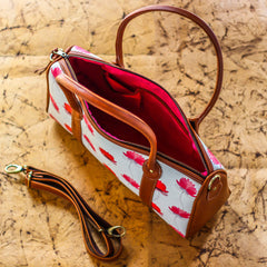 The Rani Pink Lotus Series Duffel Tote at Qtrove