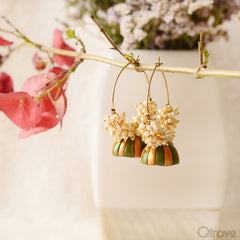 Eco-Friendly Hoop Terracotta Earrings at Qtrove