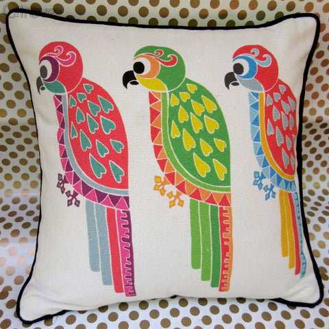 Parrot Throw Pillow Cover