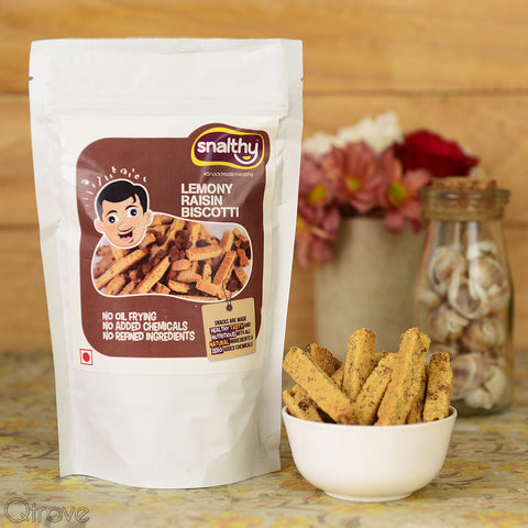 Lemony Raisin Biscotti