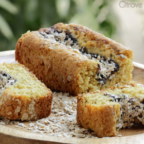 Blueberry Oat Tea Cake