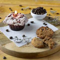 Mochaccino Cupcake Candles at Qtrove