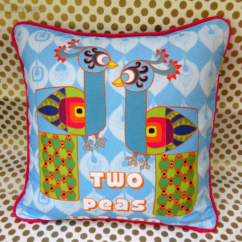 Peacock Throw Pillow Cover
