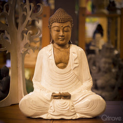 Repose Buddha Figurine at Qtrove