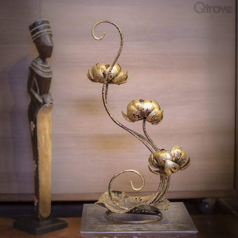 The Lotus Creeper Candle Holder