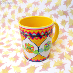 Yellow Mr.Pumpkin Head Quirky Mug at Qtrove